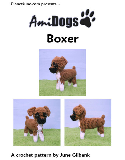 (image for) AmiDogs Boxer amigurumi crochet pattern - Click Image to Close