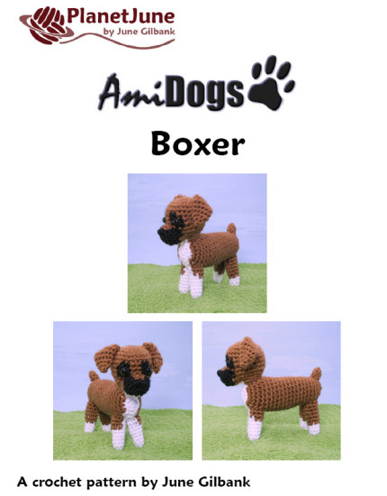 (image for) AmiDogs Boxer amigurumi crochet pattern - Click Image to Close