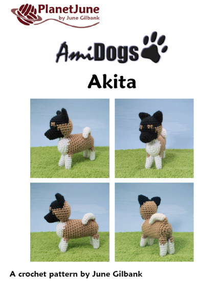(image for) AmiDogs Akita amigurumi crochet pattern - Click Image to Close