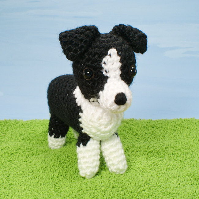 (image for) AmiDogs Border Collie amigurumi crochet pattern - Click Image to Close