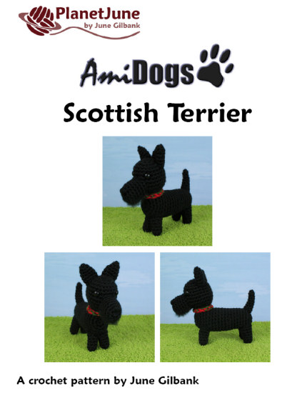 AmiDogs Scottish Terrier (Scottie) amigurumi crochet pattern - Click Image to Close