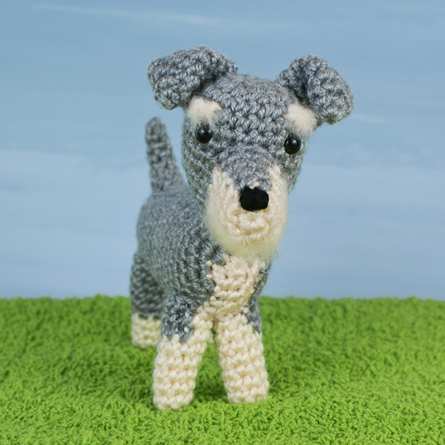 (image for) AmiDogs Miniature Schnauzer amigurumi crochet pattern - Click Image to Close