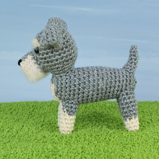 (image for) AmiDogs Miniature Schnauzer amigurumi crochet pattern - Click Image to Close
