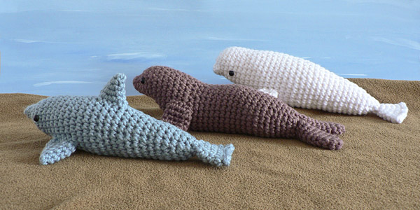 (image for) AquaAmi Set 1 - THREE amigurumi crochet patterns - Click Image to Close