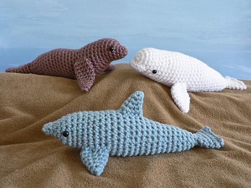 (image for) AquaAmi Set 1 - THREE amigurumi crochet patterns - Click Image to Close