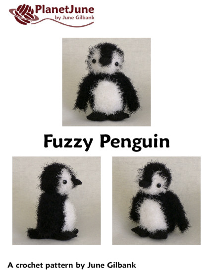 (image for) Fuzzy Penguin amigurumi crochet pattern - Click Image to Close