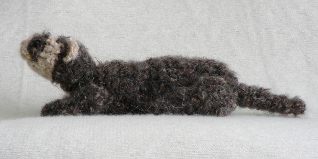 (image for) Fuzzy Ferret amigurumi crochet pattern - Click Image to Close