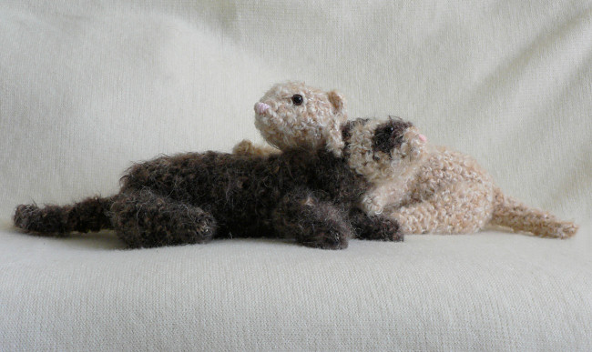 (image for) Fuzzy Ferret amigurumi crochet pattern - Click Image to Close