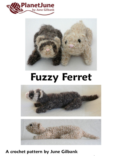 Fuzzy Ferret amigurumi crochet pattern - Click Image to Close
