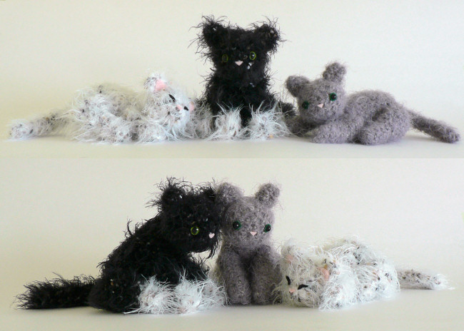 (image for) Fuzzy Kitten amigurumi crochet pattern - Click Image to Close