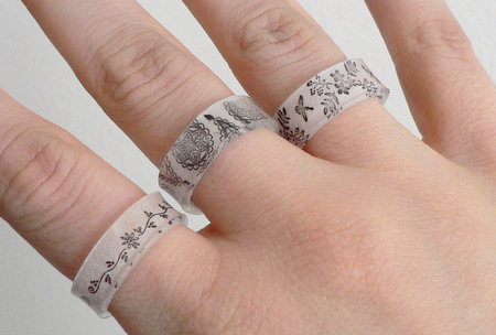 Shrink Plastic Rings DONATIONWARE craft tutorial - Click Image to Close