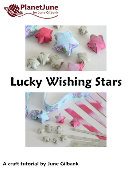 Lucky Wishing Stars DONATIONWARE origami craft tutorial - Click Image to Close