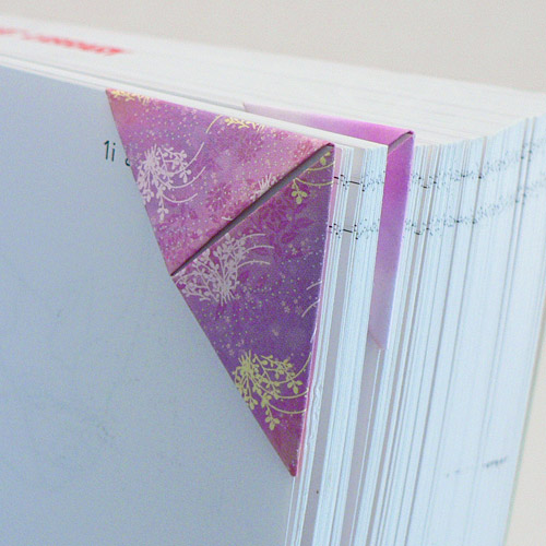 (image for) Triangular Origami Bookmark DONATIONWARE craft tutorial - Click Image to Close