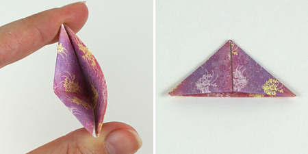 Triangular Origami Bookmark DONATIONWARE craft tutorial - Click Image to Close