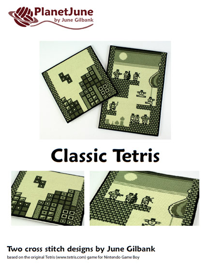(image for) Classic Tetris - two DONATIONWARE cross stitch patterns - Click Image to Close