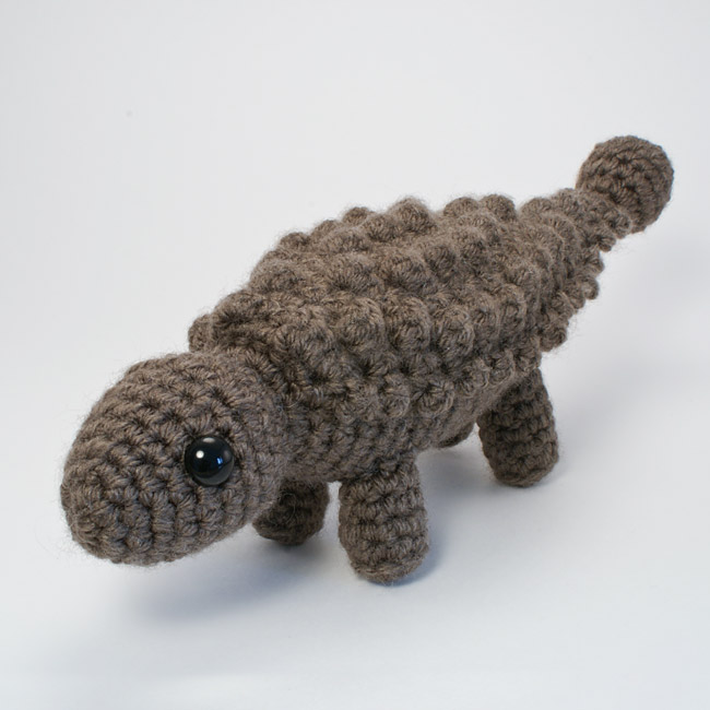 (image for) Ankylosaurus - amigurumi dinosaur crochet pattern - Click Image to Close