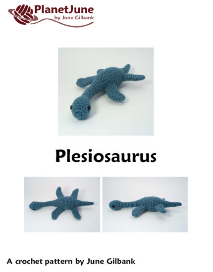 Plesiosaurus - amigurumi dinosaur crochet pattern - Click Image to Close