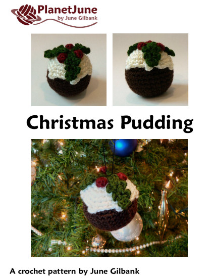 Christmas Pudding DONATIONWARE crochet pattern - Click Image to Close