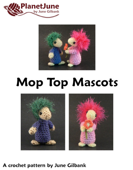 Mop Top Mascots DONATIONWARE amigurumi crochet pattern - Click Image to Close