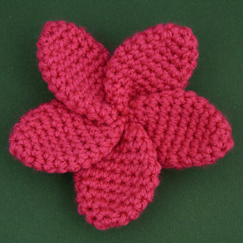 (image for) Plumeria DONATIONWARE flower crochet pattern - Click Image to Close