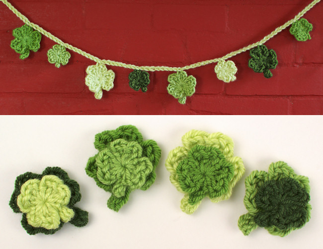 (image for) Shamrocks DONATIONWARE crochet pattern - Click Image to Close