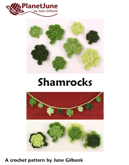 Shamrocks DONATIONWARE crochet pattern - Click Image to Close