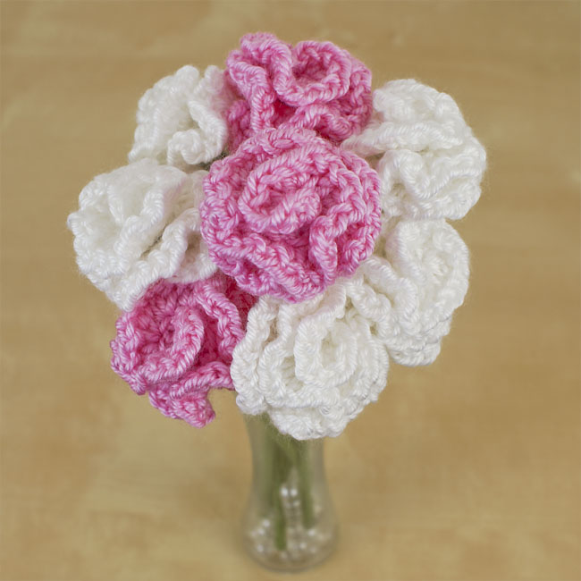 (image for) Carnations DONATIONWARE flower crochet pattern - Click Image to Close
