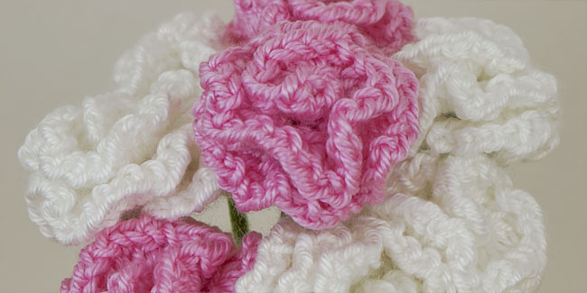 Carnations DONATIONWARE flower crochet pattern - Click Image to Close