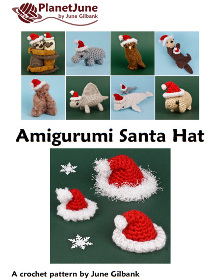 Amigurumi Santa Hat DONATIONWARE crochet pattern - Click Image to Close