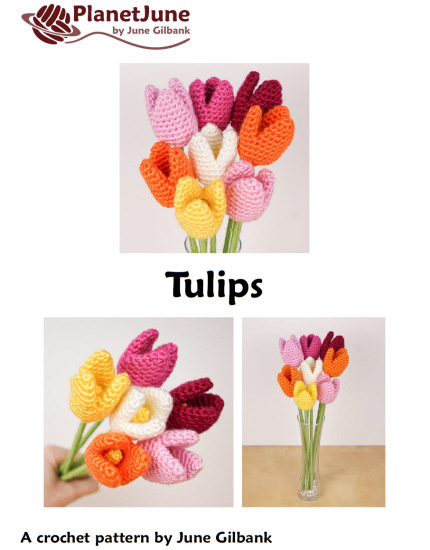 Tulips DONATIONWARE crochet pattern - Click Image to Close