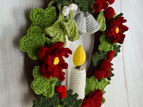 (image for) Crocheted Wreath Base DONATIONWARE crochet pattern - Click Image to Close