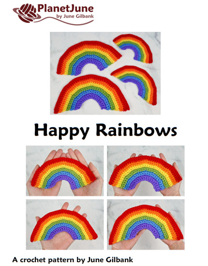 Happy Rainbows DONATIONWARE crochet pattern - Click Image to Close