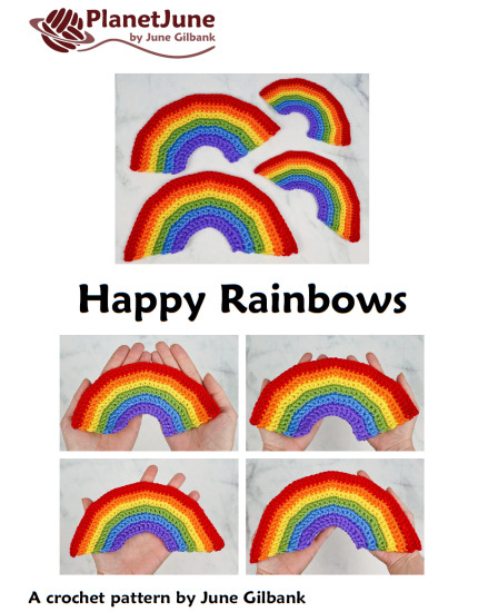(image for) Happy Rainbows DONATIONWARE crochet pattern - Click Image to Close