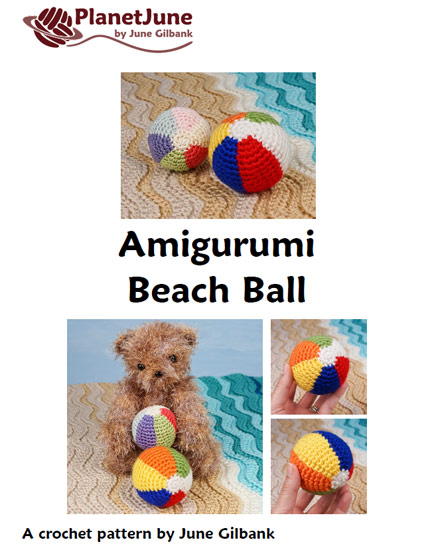 (image for) Amigurumi Beach Ball DONATIONWARE crochet pattern - Click Image to Close