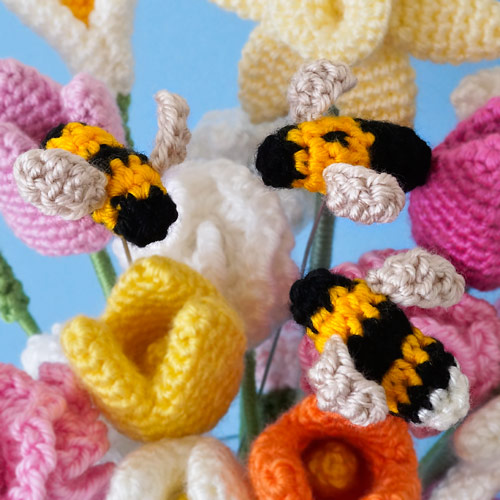(image for) Tiny Bees DONATIONWARE crochet pattern - Click Image to Close