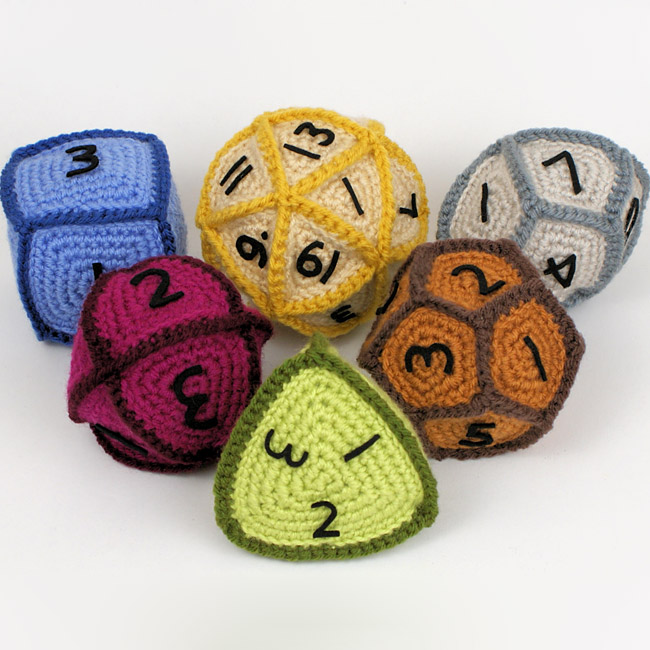 (image for) Gaming Dice EXPANSION PACK crochet pattern - Click Image to Close