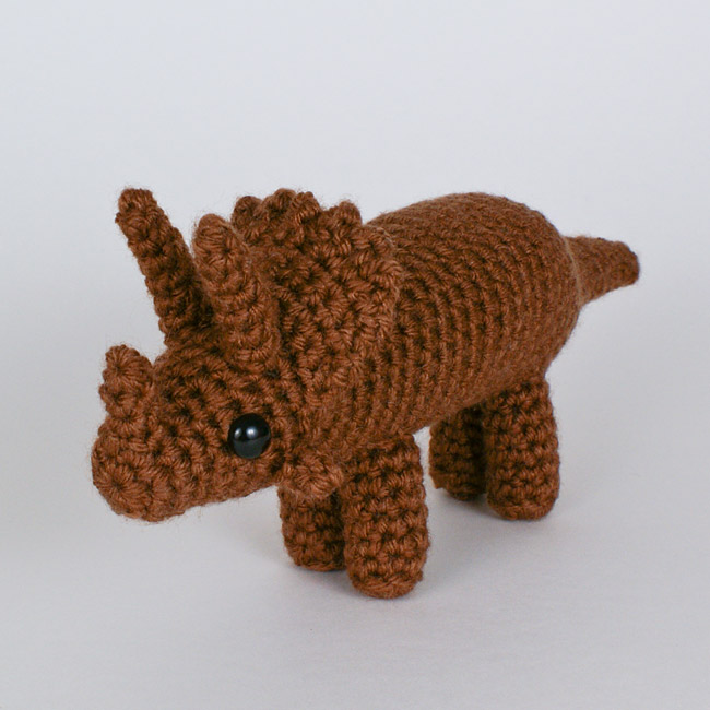 Pentaceratops amigurumi dinosaur EXPANSION PACK crochet pattern - Click Image to Close