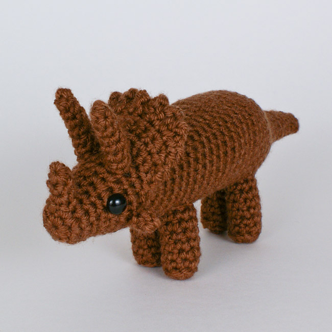 (image for) Pentaceratops amigurumi dinosaur EXPANSION PACK crochet pattern - Click Image to Close