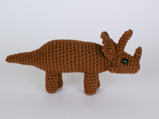 (image for) Pentaceratops amigurumi dinosaur EXPANSION PACK crochet pattern - Click Image to Close