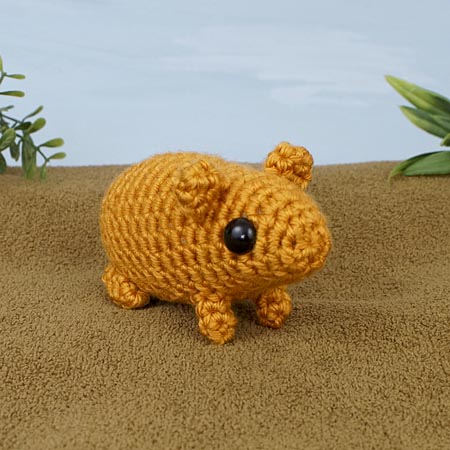 (image for) Mini Mammals 2: three EXPANSION PACK amigurumi crochet patterns: Hamster, Gerbil, Kangaroo Rat - Click Image to Close