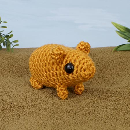 (image for) Mini Mammals 2: three EXPANSION PACK amigurumi crochet patterns: Hamster, Gerbil, Kangaroo Rat - Click Image to Close