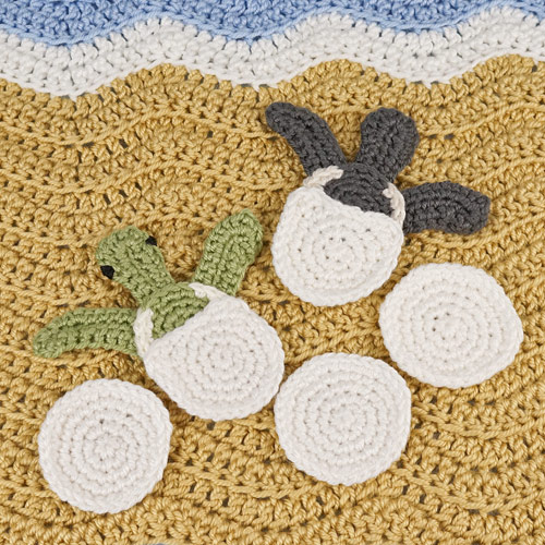 Baby Sea Turtle Hatchlings applique EXPANSION PACK crochet pattern - Click Image to Close