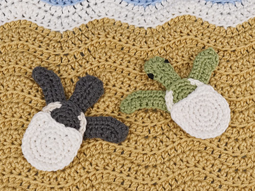 (image for) Baby Sea Turtle Hatchlings applique EXPANSION PACK crochet pattern - Click Image to Close