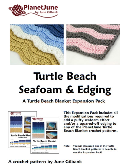 (image for) Turtle Beach Seafoam and Edging EXPANSION PACK crochet pattern - Click Image to Close