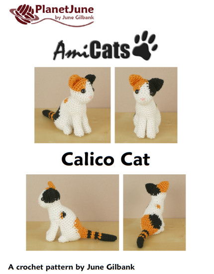 AmiCats Calico Cat amigurumi crochet pattern - Click Image to Close