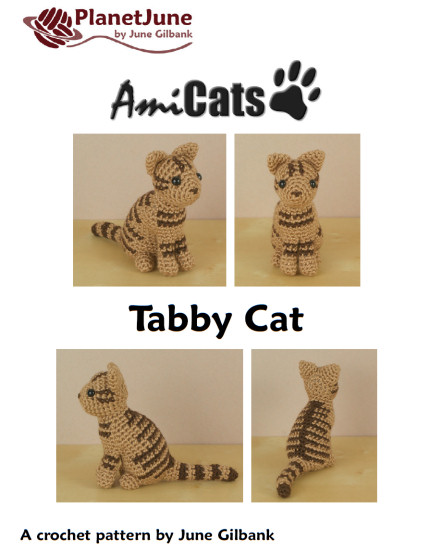 (image for) AmiCats Tabby Cat amigurumi crochet pattern - Click Image to Close