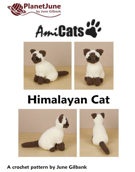 (image for) AmiCats Himalayan Cat amigurumi crochet pattern - Click Image to Close