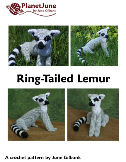 Ring-Tailed Lemur amigurumi crochet pattern - Click Image to Close