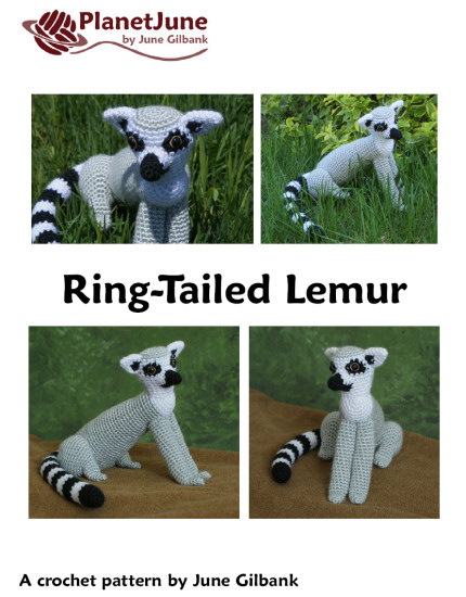 (image for) Ring-Tailed Lemur amigurumi crochet pattern - Click Image to Close