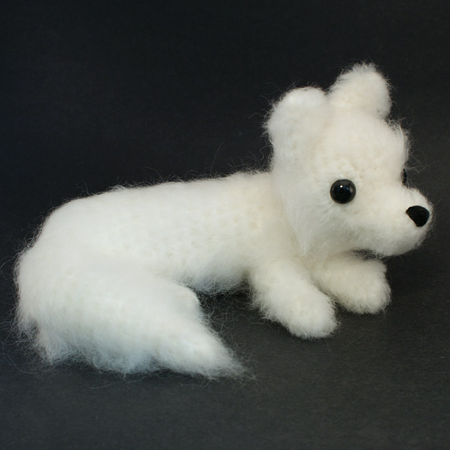 (image for) Arctic Fox amigurumi crochet pattern - Click Image to Close